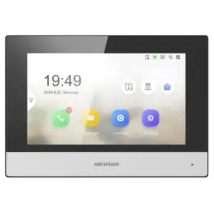 Hikvision DS-KH6320-WTE1 IP Indoor Station – 7" Touchscreen Monitor